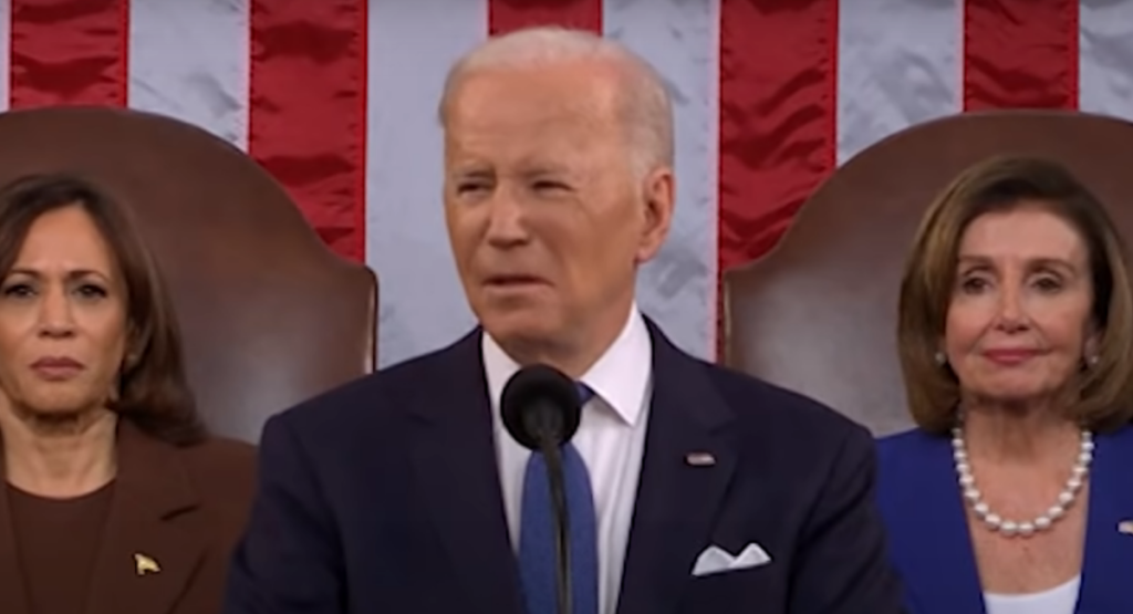Joe Biden tijdens zijn speech