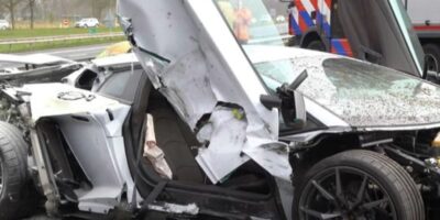 Lamborghini crash A28