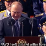Poetin klaar met overwinningsspeech, haalt verwoestend uit naar ‘agressieve’ NAVO