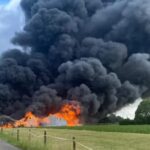 Verwoestende brand uitgebroken in België met meerdere ontploffingen