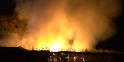 Enorme brand uitgebroken in paardenstal in Baarle-Nassau