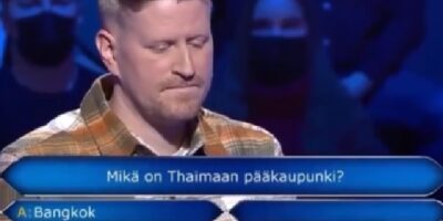 Finse deelnemer Weekend Miljonairs krijgt hilarische opties op vraag wat de hoofdstad van Thailand is