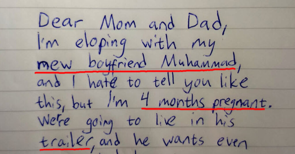Vader vindt afscheidsbrief van 16-jarige dochter, leest de laatste regel en is sprakeloos