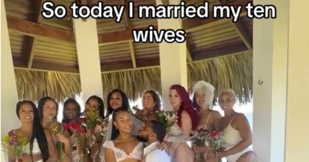 Emmanuel (28) trouwt met 10 vrouwen tegelijk