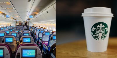 Vrouw gaat even koffie halen op het vliegveld: man vertrekt zonder haar