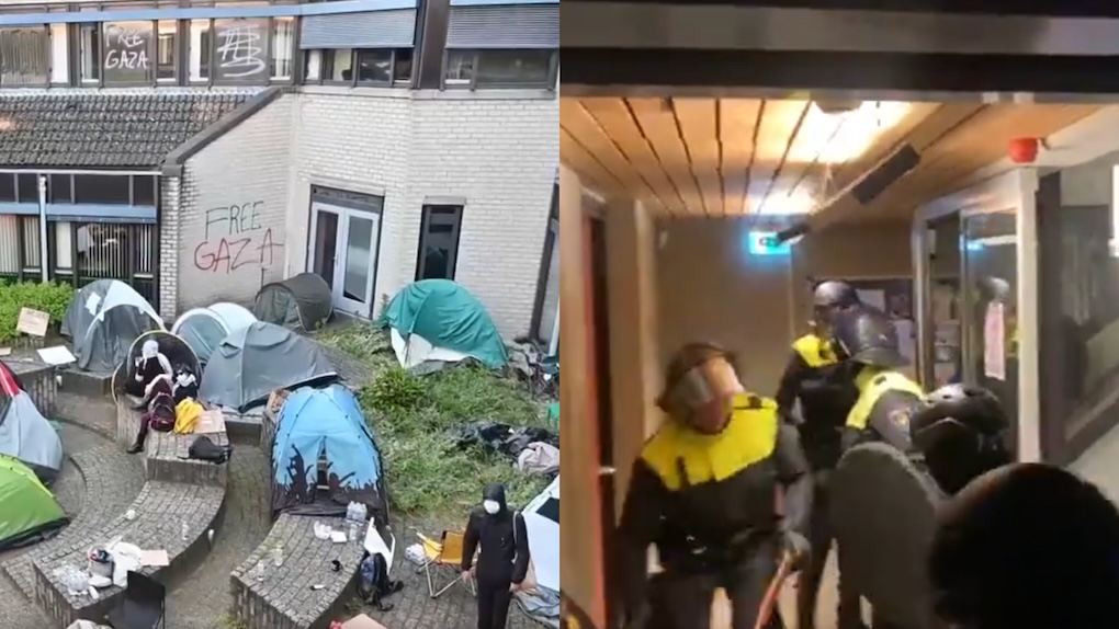 Activisten richten ongekende ravage aan op Radboud Universiteit